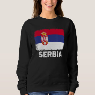 Serbien Flaggen unterstützen serbische Volksfrauen Sweatshirt