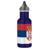 Serbien Flaggenfreie Flasche Edelstahlflasche (Links)