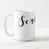 Serbien Flaggenherz, Republika Srbija Kaffeetasse (Links)