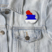 Serbien-Flaggenkarte Button (Beispiel)