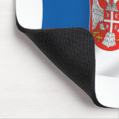 Serbien-Flaggenmousepad Mousepad (Ecke)
