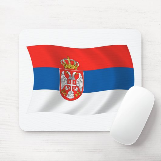 Serbien-Flaggenmousepad Mousepad (Mit Mouse)