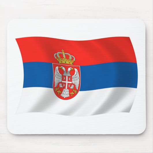 Serbien-Flaggenmousepad Mousepad (Vorne)