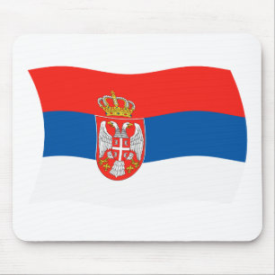 Serbien-Flaggenmousepad Mousepad