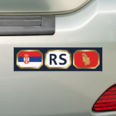 Serbien Flaggenplan-Autoaufkleber Autoaufkleber (Auf Auto)