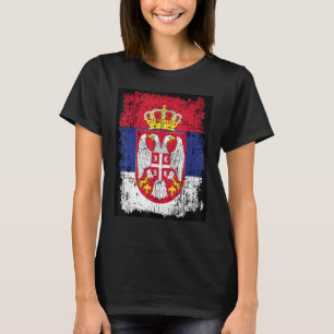 Serbien Flaggenstaat Serbiens Flaggenflagge des Wa T-Shirt