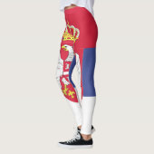 Serbien-Flaggenzeichen Leggings (Links)