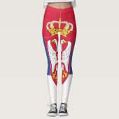 Serbien-Flaggenzeichen Leggings (Vorderseite)