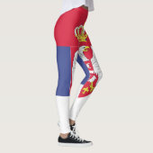 Serbien-Flaggenzeichen Leggings (Rechts)