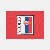 Serbien Fleecedecke (Vorderseite (Horizontal))