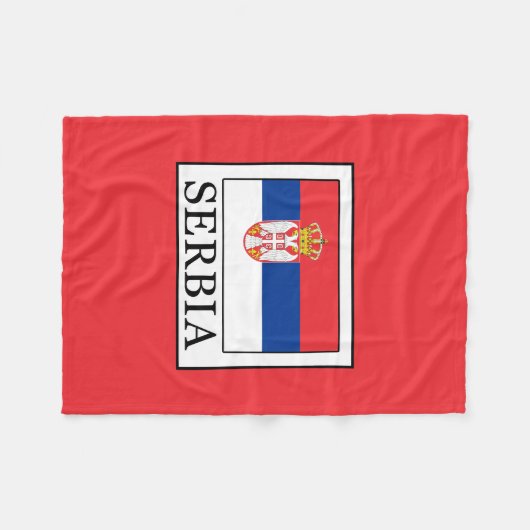 Serbien Fleecedecke (Vorderseite (Horizontal))