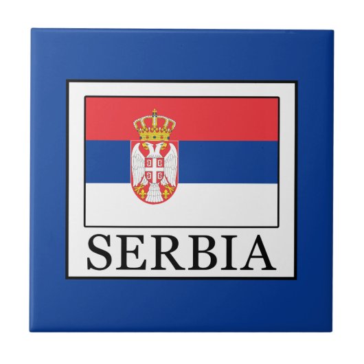 Serbien Fliese (Vorderseite)