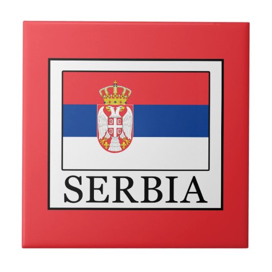 Serbien Fliese (Vorderseite)