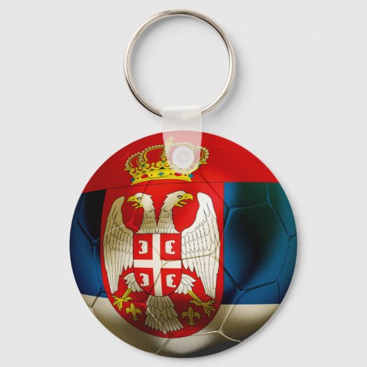 Serbien Fußball Schlüsselanhänger (Vorderseite)