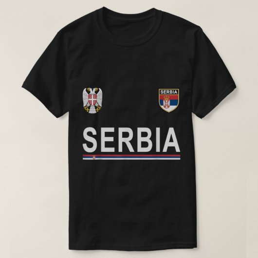 Serbien Fußball - Serbischer Fußball Jersey 2017 T-Shirt (Design vorne)