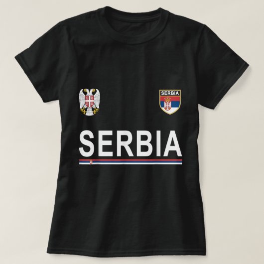 Serbien Fußball - Serbischer Fußball Jersey 2017 T-Shirt (Design vorne)