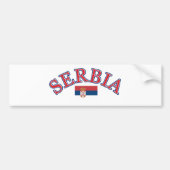 Serbien-Fußballentwurf Autoaufkleber (Vorne)