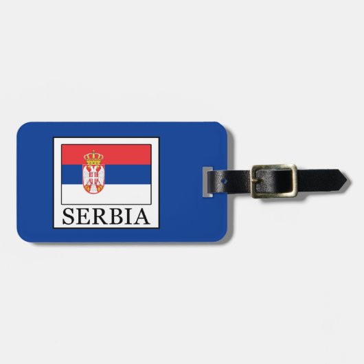 Serbien Gepäckanhänger (Vorderseite horizontal)