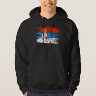 Serbien-Geschenk-Land-Flaggen-patriotisches Hoodie