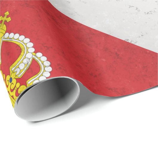 Serbien Geschenkpapier (Rolleneckpunkt)