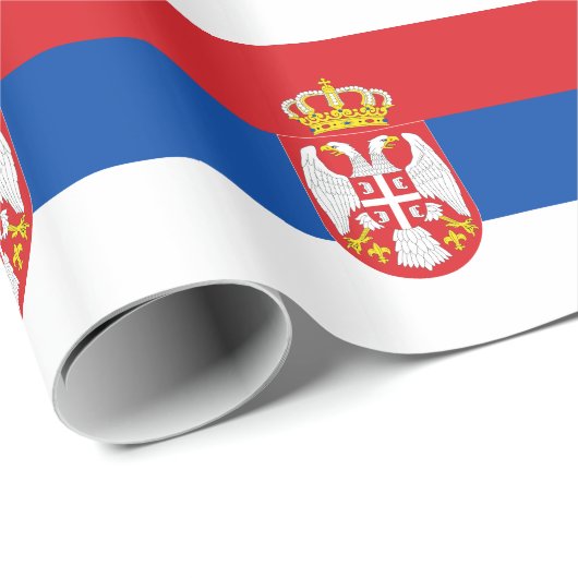 Serbien Geschenkpapier (Rolleneckpunkt)