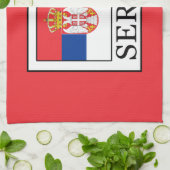 Serbien Geschirrtuch (Gefaltet)