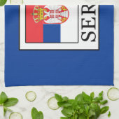 Serbien Geschirrtuch (Gefaltet)