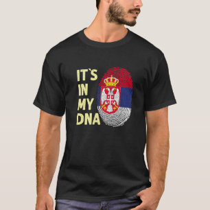 Serbien in meinem DNA-serbischen Flaggenteam serb  T-Shirt
