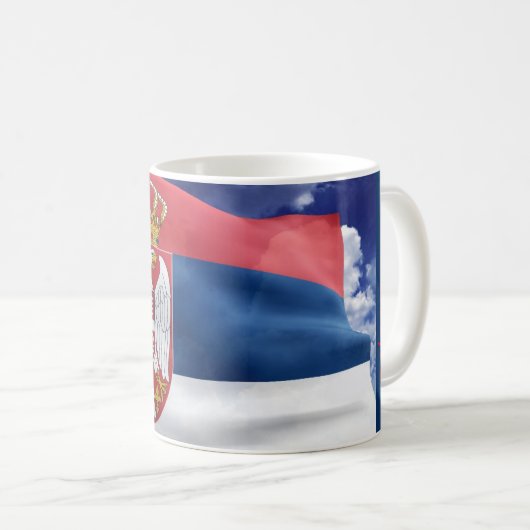 Serbien Kaffeetasse (VorderseiteRechts)