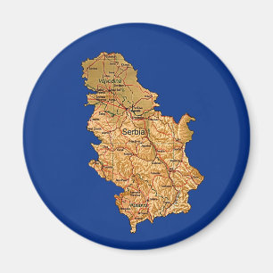 Serbien-Karten-Magnet Magnet