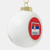 Serbien Keramik Kugel-Ornament (Links)