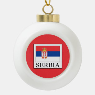 Serbien Keramik Kugel-Ornament