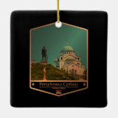 Serbien Keramikornament (Rückseite)