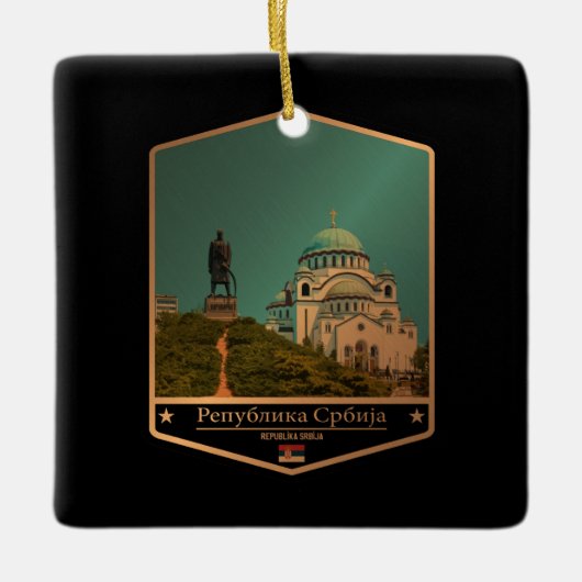 Serbien Keramikornament (Vorderseite)