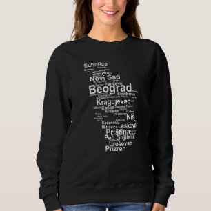 Serbien Kontur Srbija Jugoslawien Serbischer Pride Sweatshirt
