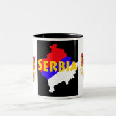 Serbien/Kosovo Zweifarbige Tasse (Mittel)