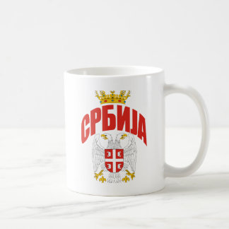 Serbien-kyrillische Schrift Kaffeetasse