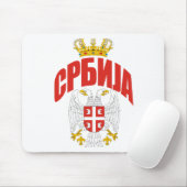 Serbien-kyrillische Schrift Mousepad (Mit Mouse)