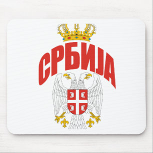 Serbien-kyrillische Schrift Mousepad
