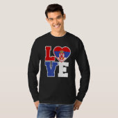 Serbien Liebe Serbe Jersey Jebiga Brate Serbas T-Shirt (Vorne ganz)