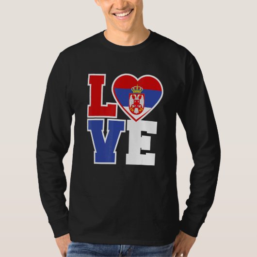 Serbien Liebe Serbe Jersey Jebiga Brate Serbas T-Shirt (Vorderseite)