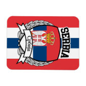 Serbien Magnet (Horizontal)