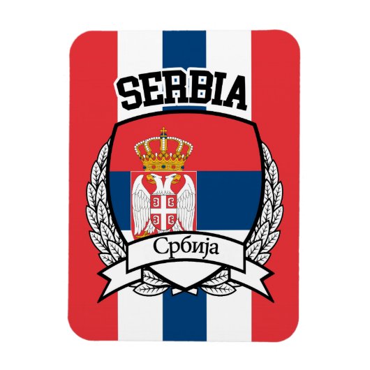 Serbien Magnet (Vertikal)