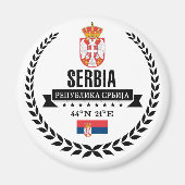 Serbien Magnet (Vorne)