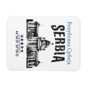 Serbien Magnet (Horizontal)