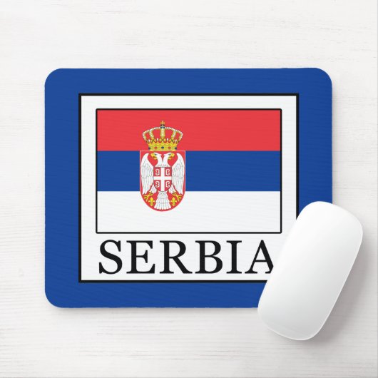 Serbien Mousepad (Mit Mouse)