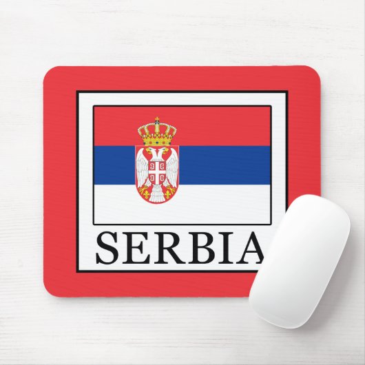 Serbien Mousepad (Mit Mouse)