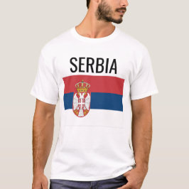 Serbien // Nationale Weltflagge T-Shirt