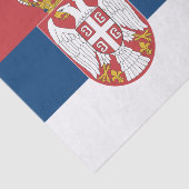 Serbien-Papiertuch, serbisches Flaggentuch Seidenpapier (Ausschnitt)