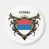 Serbien [personalisieren] magnet (Vorne)